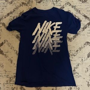 blue nike t-shirt